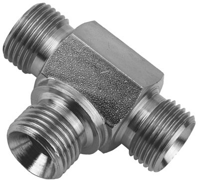 Hydrastore BSP Male Tee for Bonded Seal - Tees