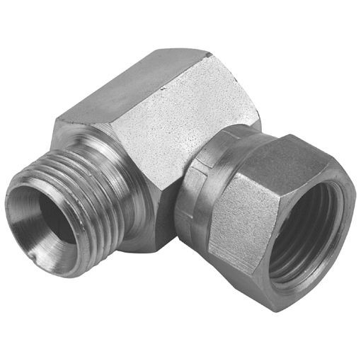 Hydrastore BSP Male For Bonded Seal X BSP Female Swivel 90 deg Compact Elbow - Elbows