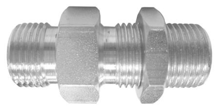 Hydrastore BSP Male X BSP Male Bulkhead with Locknut - Straight